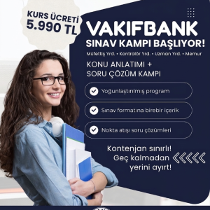 VakıfBank Sınav Soru Çözüm Kampı + Konu Anlatımı